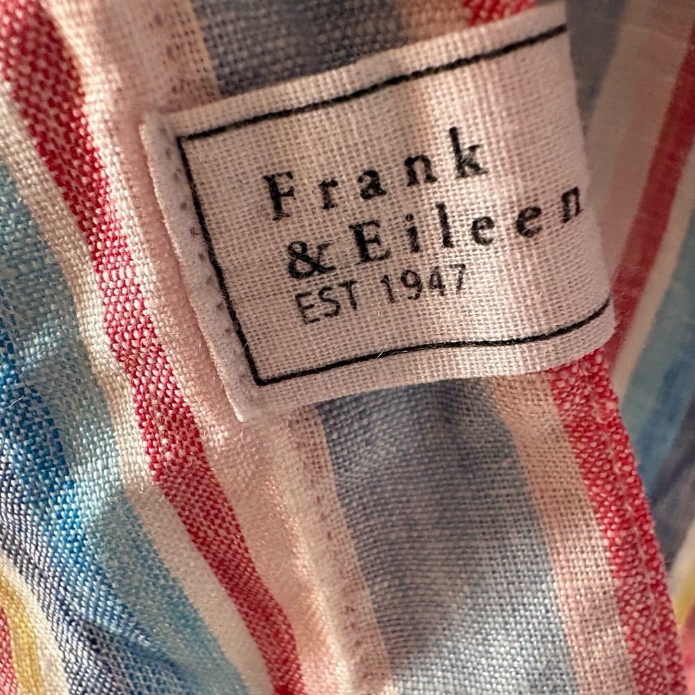 Frank & Eileen Multicolor Linen Striped Barry Shirt - XS - Picture 11 of 12